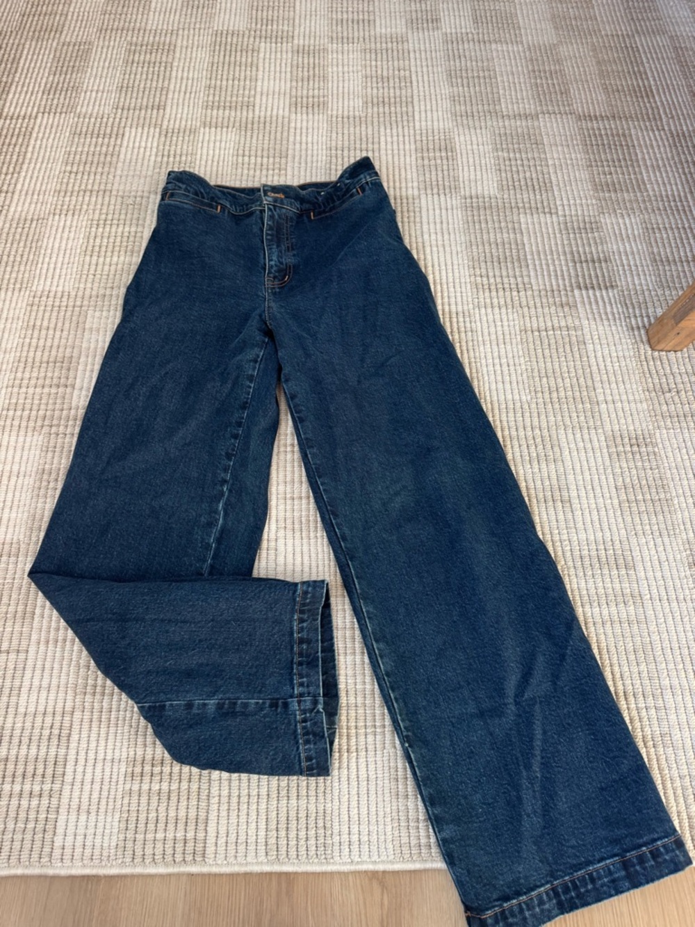 Madewell Dark Wide Leg Jeans